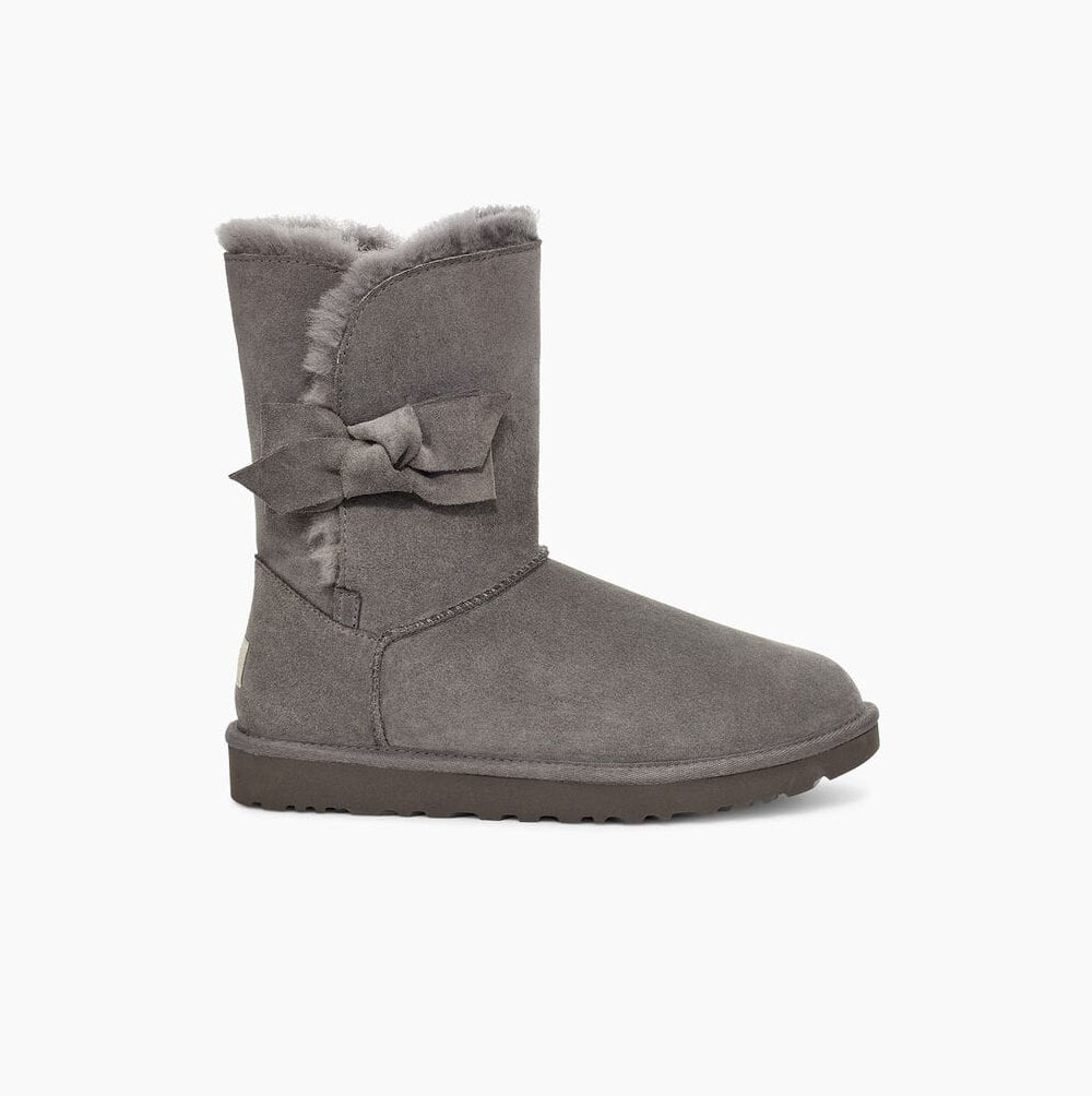 Dámské Bow Boots UGG Daelynn Bow Tmavě Šedé | QWHAZBXN