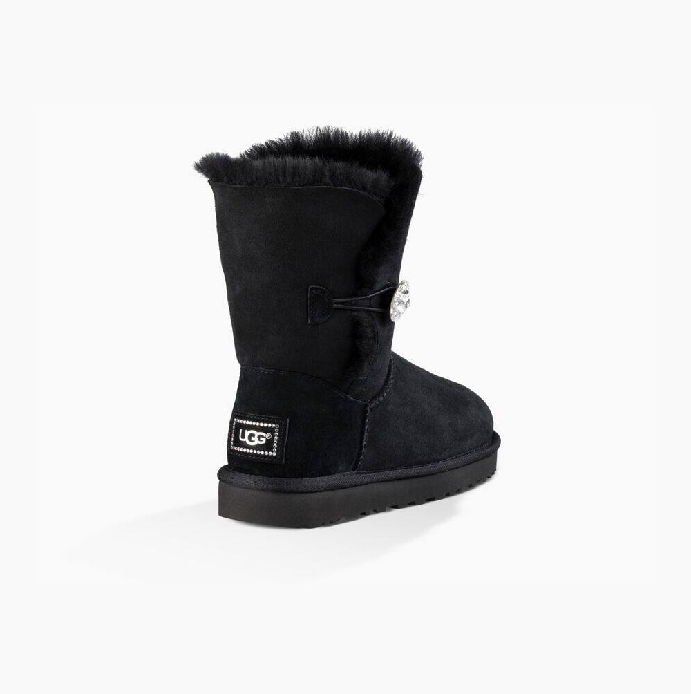 Dámské Button Boots UGG Bailey Button Bling Černé | LK0GS5S2