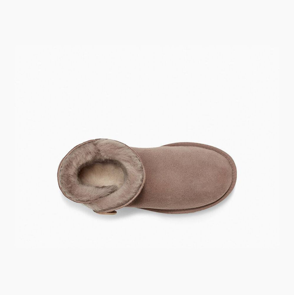 Dámské Button Boots UGG Mini Bailey Button II Hnědožlutý | XF5LHZKX