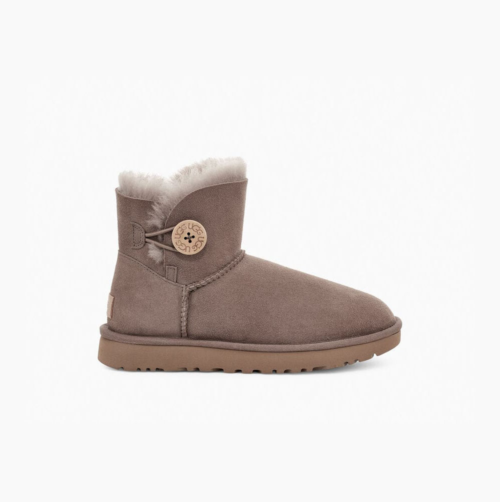 Dámské Button Boots UGG Mini Bailey Button II Hnědožlutý | XF5LHZKX