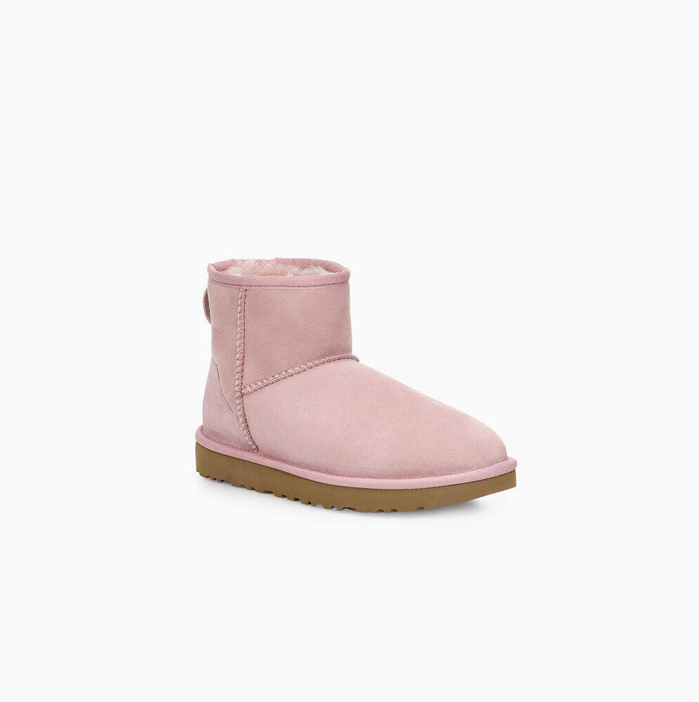 Dámské Classic Boots UGG Classic Mini II Růžové | I44MZP6J