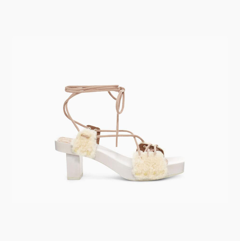 Dámské Heeled Sandals UGG Eckhaus Latta Pilar Béžový | 1GTD19PU