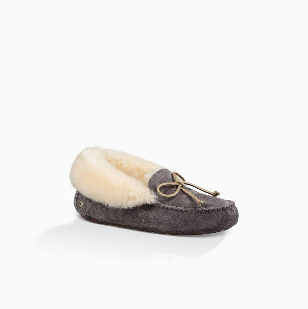 Dámské Loafers UGG Alena Tmavě Šedé | T308QIXX