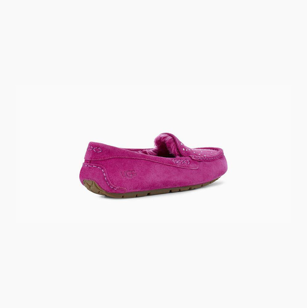 Dámské Loafers UGG Ansley Studded Fuchsie | OAIQXJLM