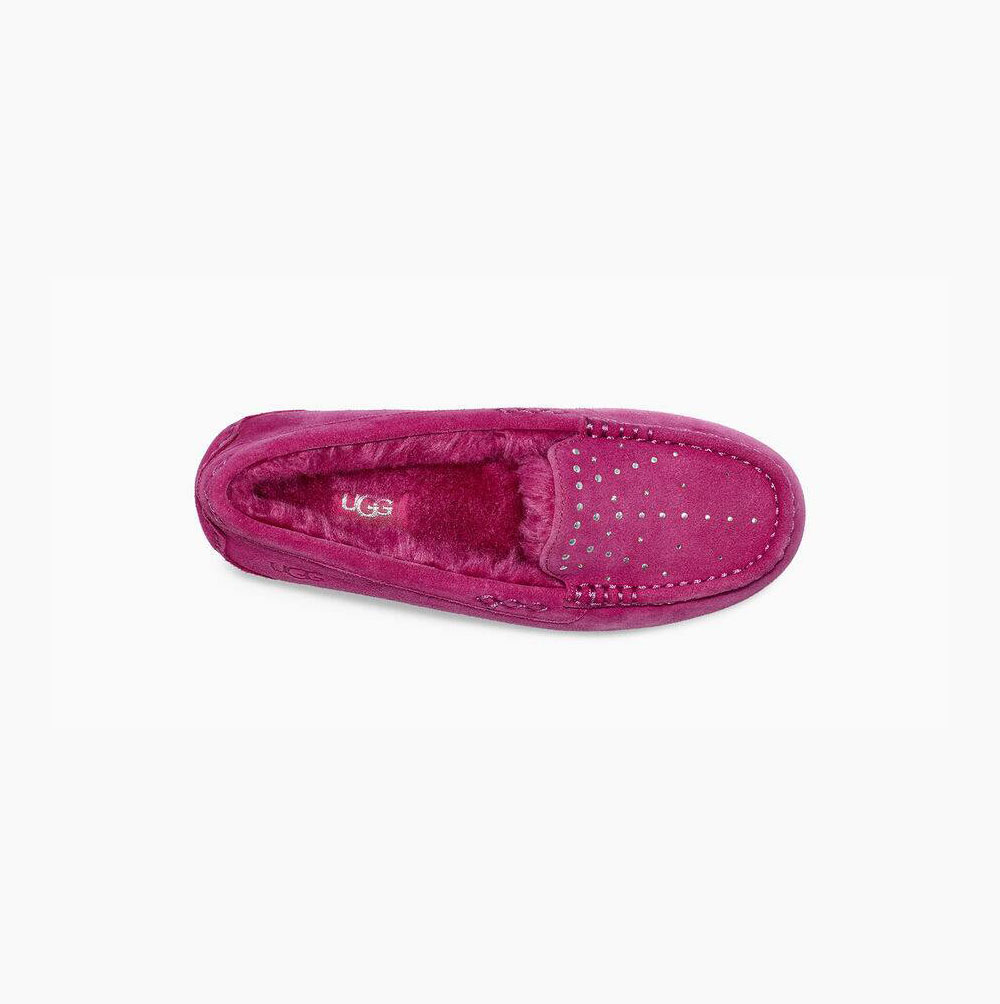 Dámské Loafers UGG Ansley Studded Fuchsie | OAIQXJLM