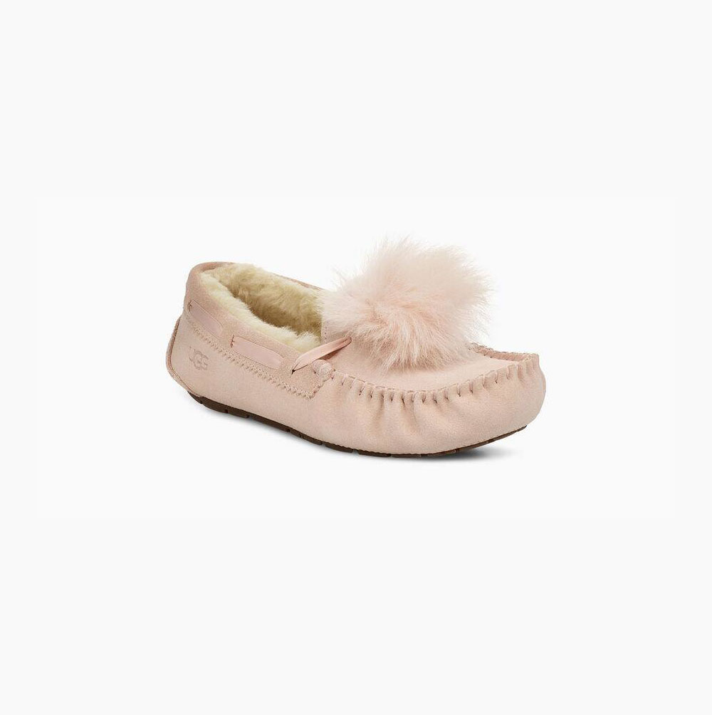 Dámské Loafers UGG Dakota Pom Pom Světle Růžové | NVJIU120