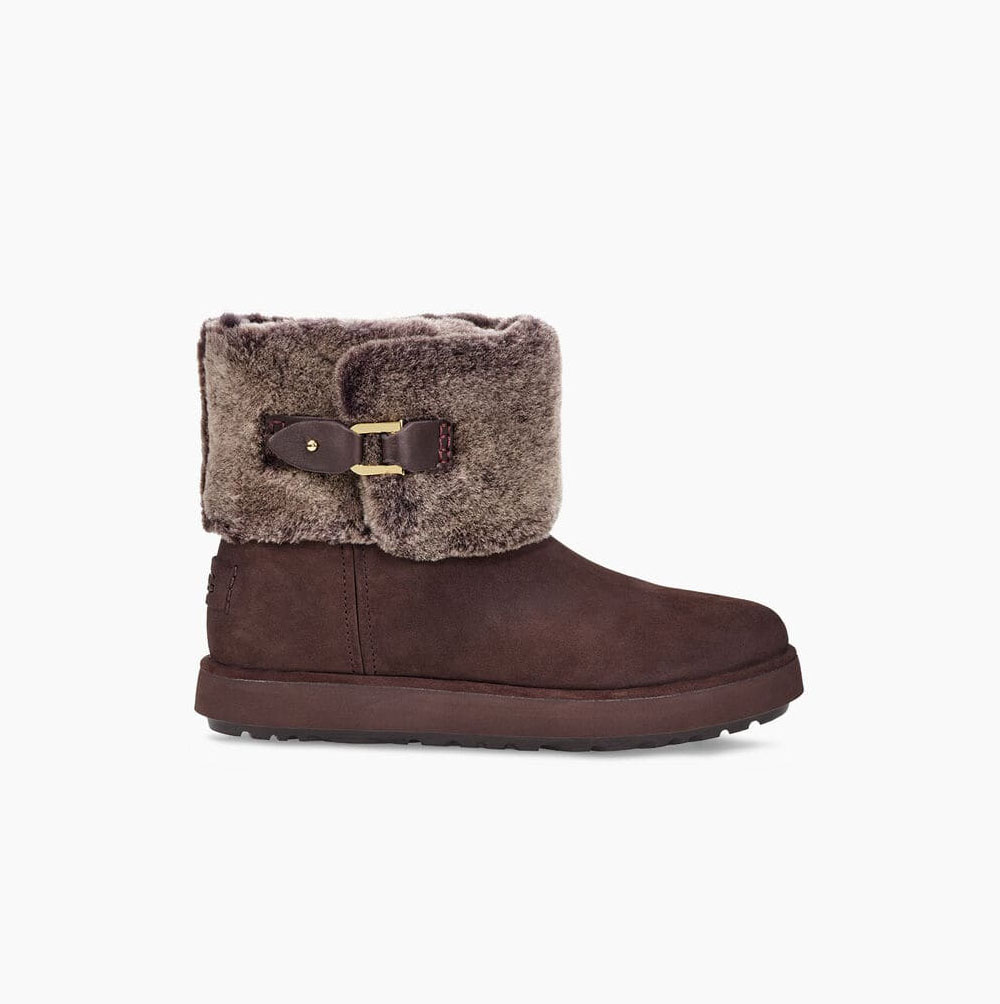 Dámské Mini Boots UGG Classic Berge Mini Semišové Měď | 69OSHC9Z