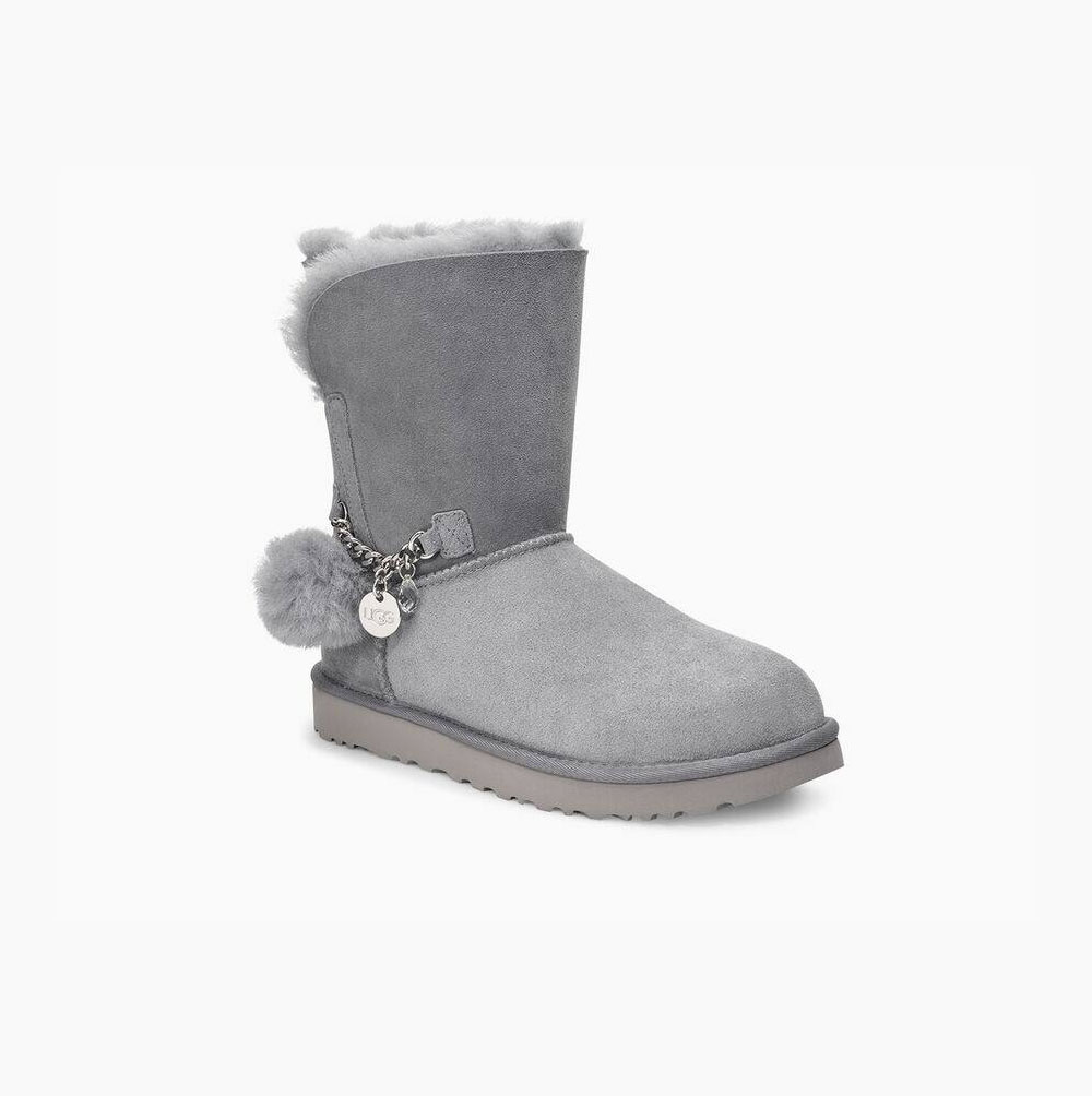 Dámské Nízké Kozačky UGG Classic Charm Šedé | 7CGS4Z1U