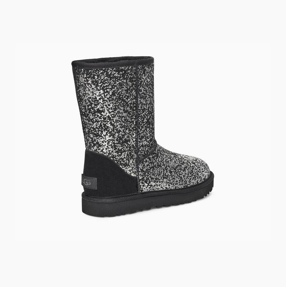 Dámské Nízké Kozačky UGG Classic II Foil Glam Černé | 4ORSIHXU