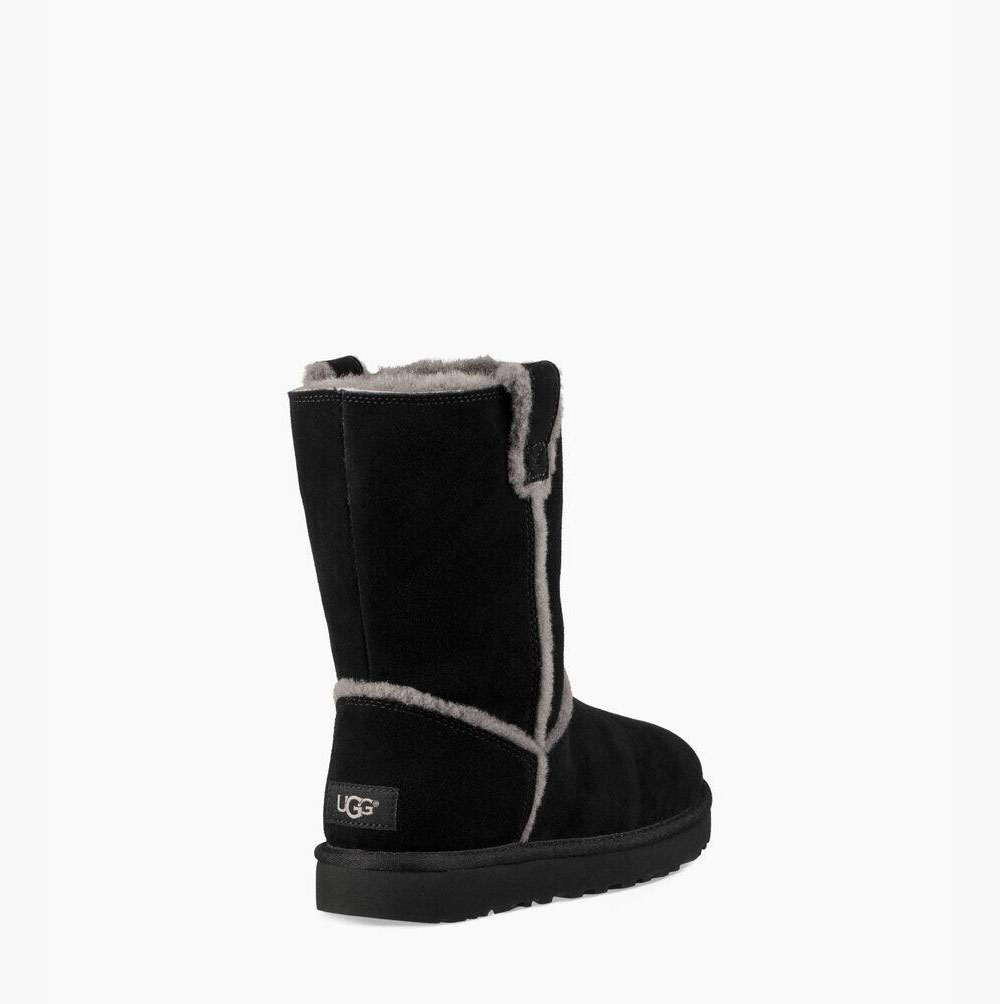 Dámské Nízké Kozačky UGG Classic Spill Seam Černé | VRUIBIP5