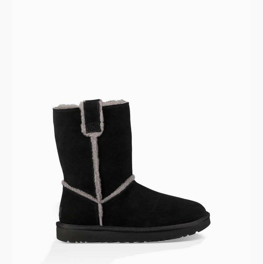 Dámské Nízké Kozačky UGG Classic Spill Seam Černé | VRUIBIP5