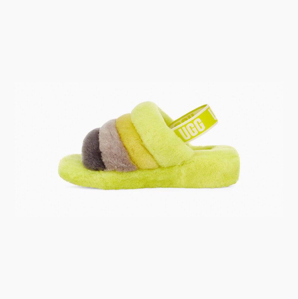 Dámské Sandály UGG Fluff Yeah Pantofle Viacfarebný | 6DJSYRRU