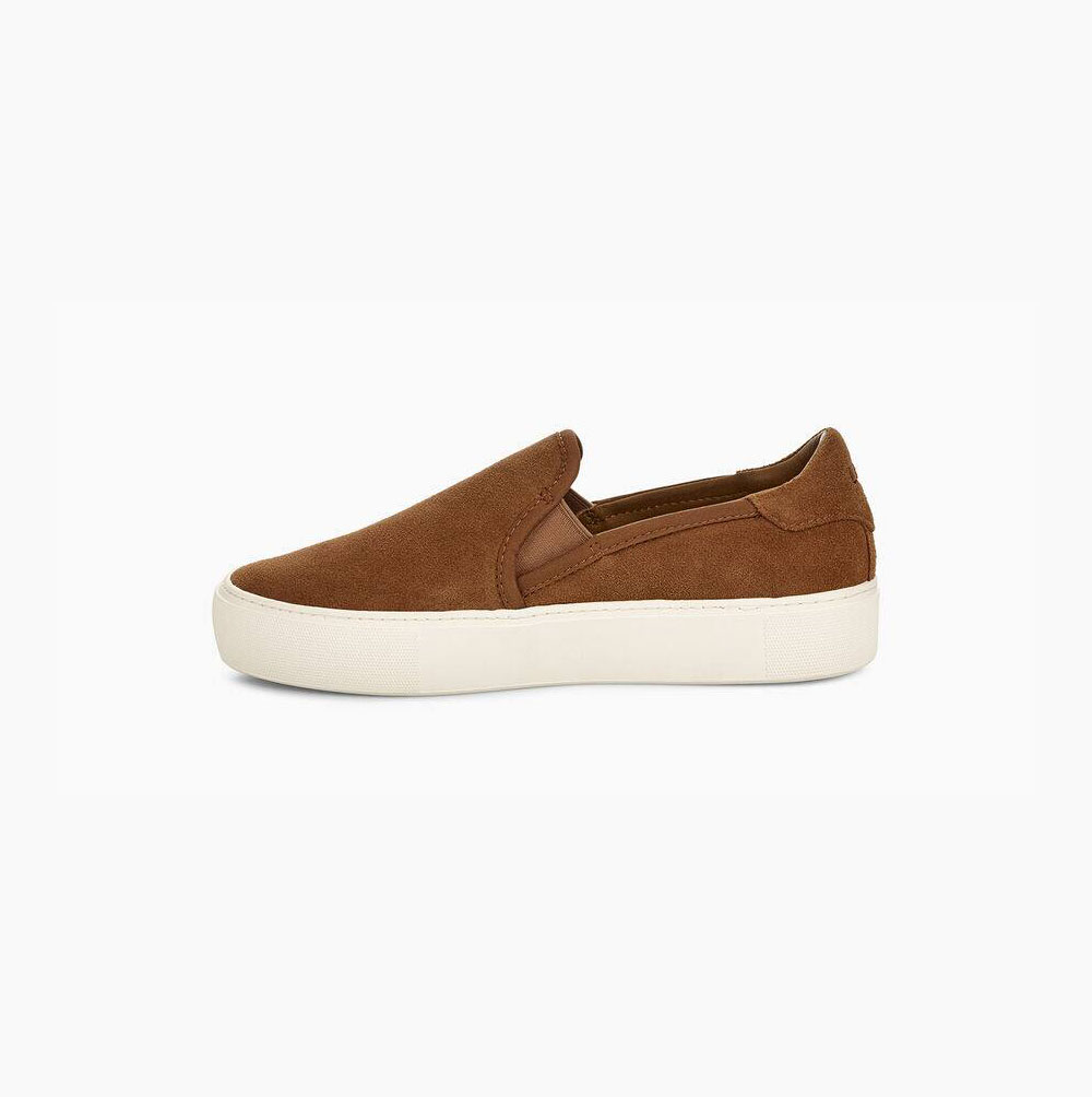 Dámské Slip On Tenisky UGG Jass Semišové Hnědé | 1TTXHGCL