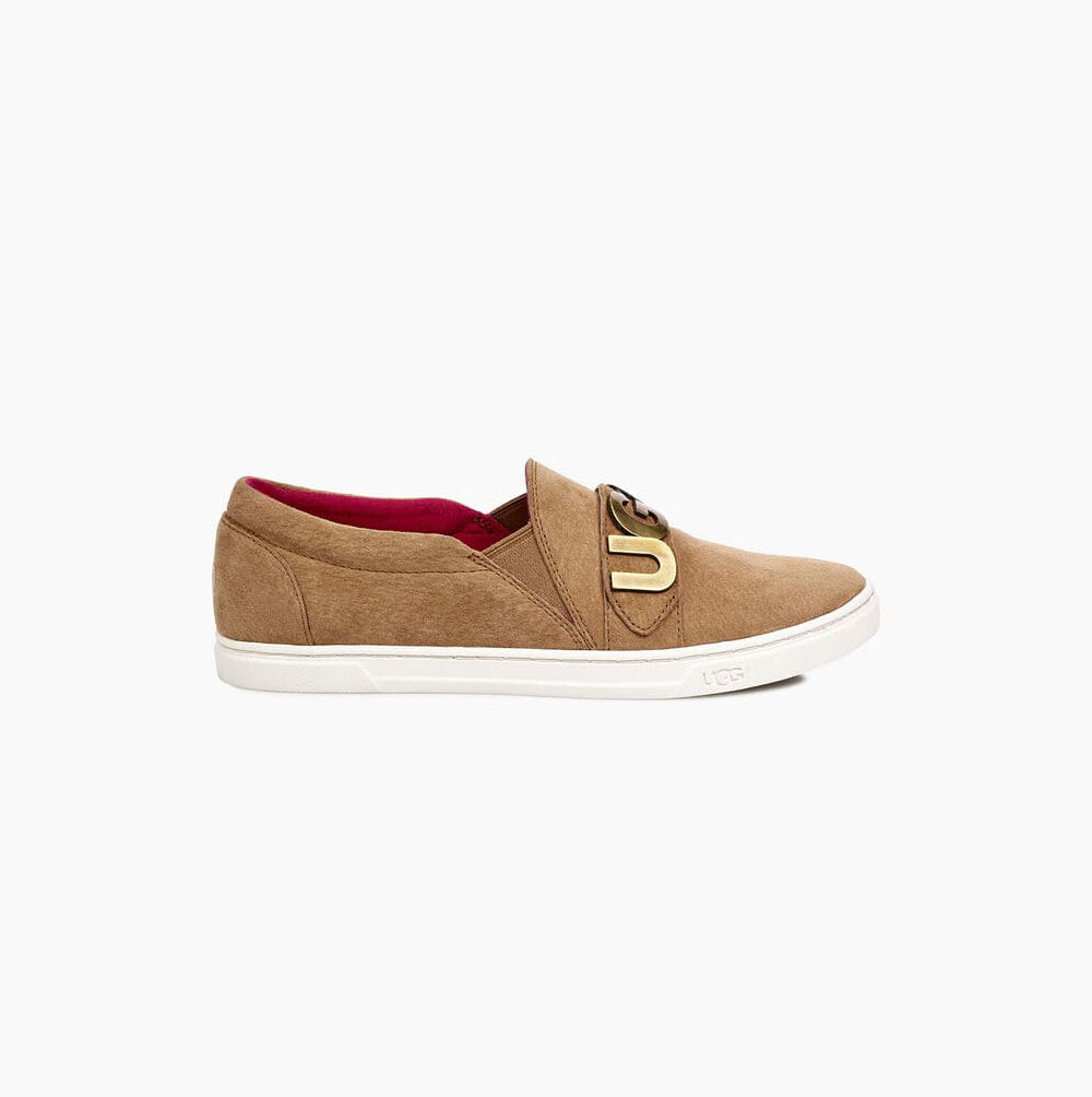 Dámské Slip On Tenisky UGG Kitlyn Charm Hnědé | 3RTXCGP6