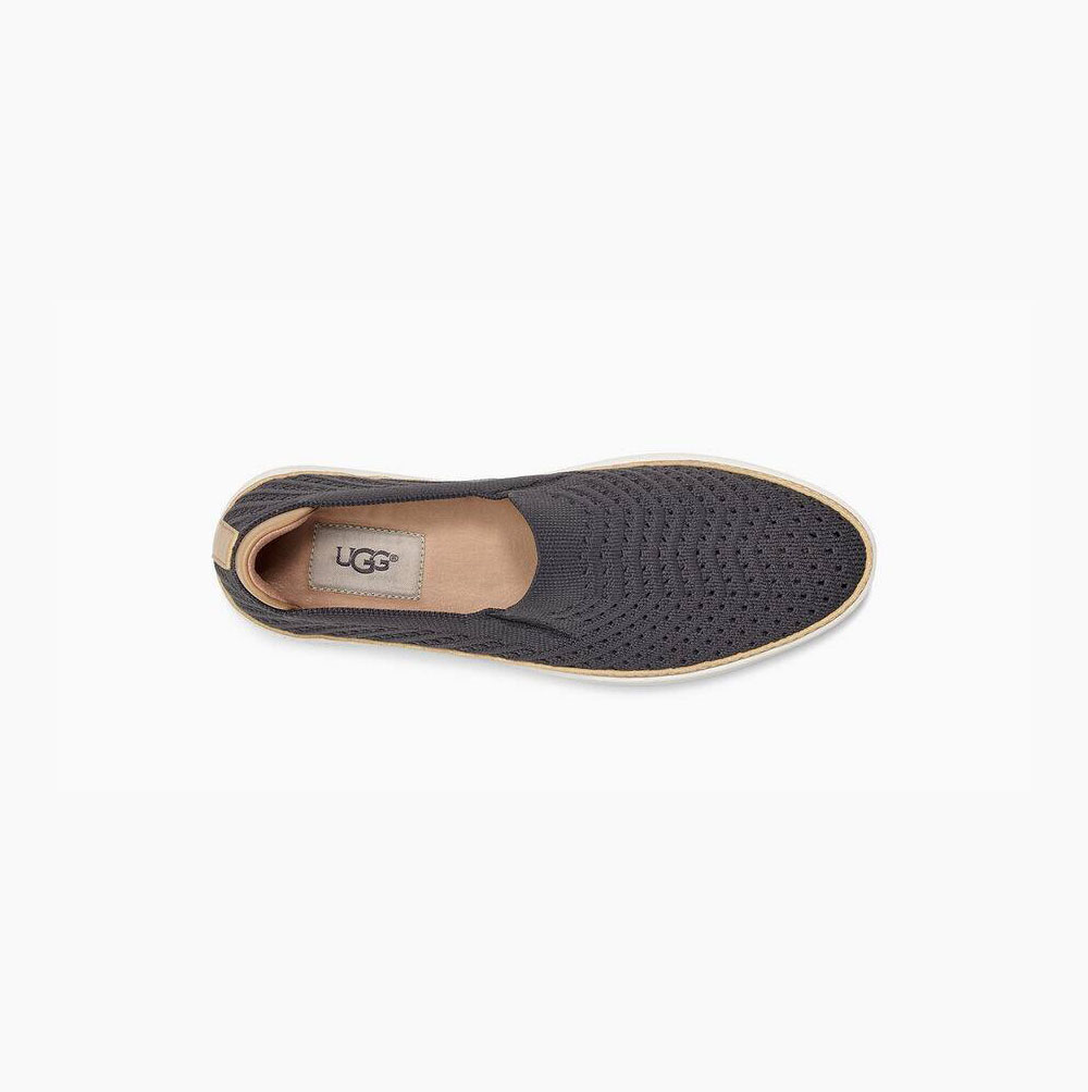 Dámské Slip On Tenisky UGG Sammy Chevron Tmavě Šedé | 2EID1R51