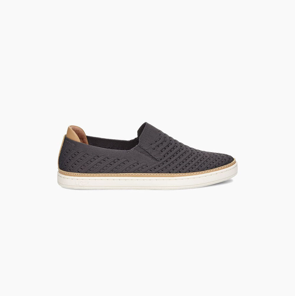 Dámské Slip On Tenisky UGG Sammy Chevron Tmavě Šedé | 2EID1R51