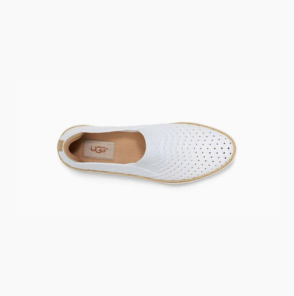 Dámské Slip On Tenisky UGG Sammy Chevron Bílé | KBMT3ATH