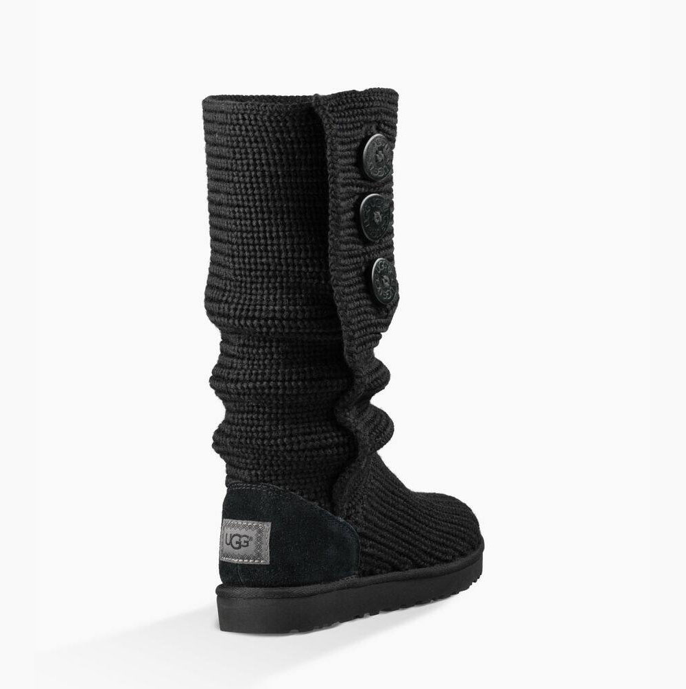 Dámské Sweater Boots UGG Classic Cardy Černé | BRU4ZJPH