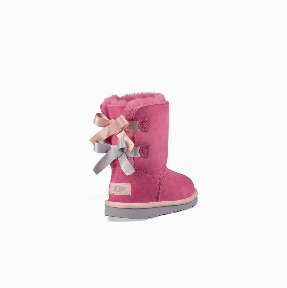 Dětské Bow Boots UGG Bailey Bow II Růžové Blankyt | XQ8A959J