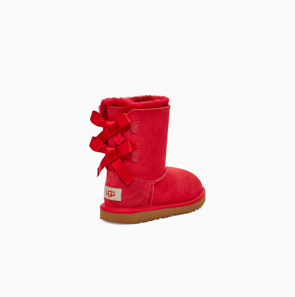 Dětské Bow Boots UGG Bailey Bow II Červené | 5YQ398T2