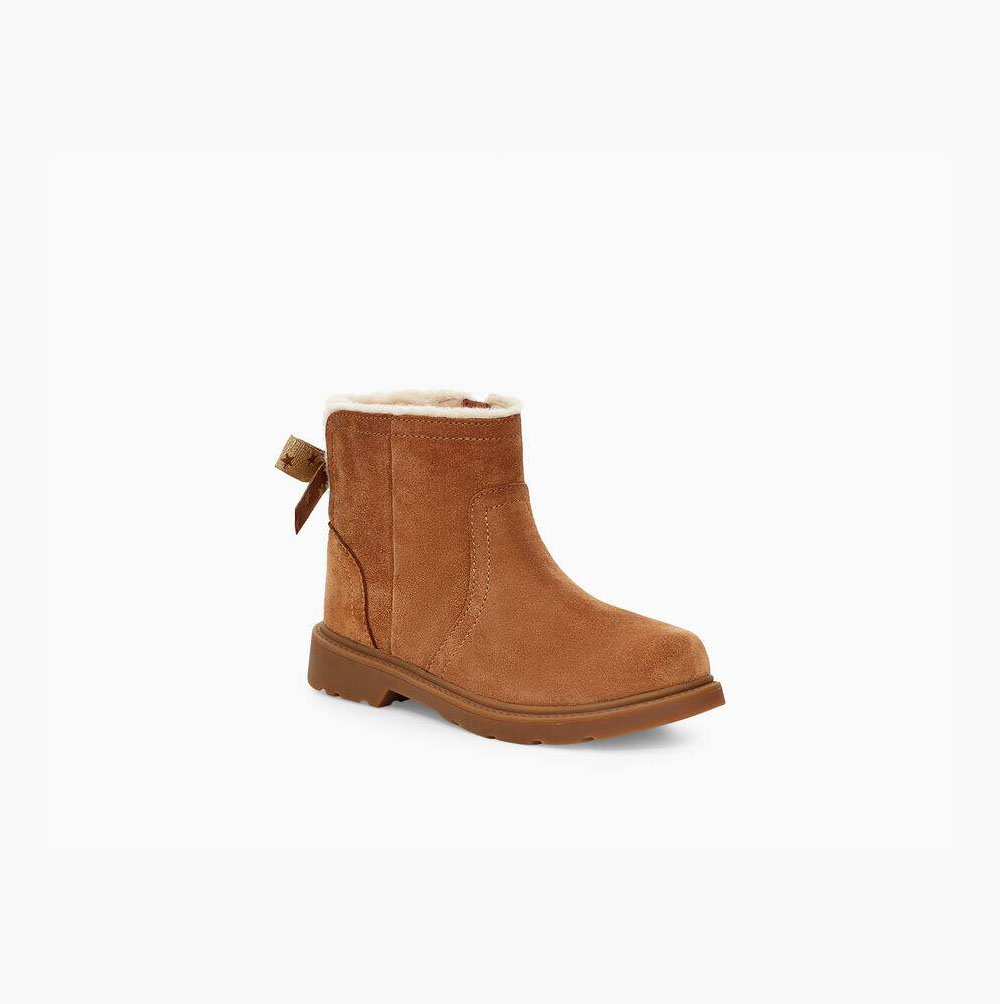 Dětské Bow Boots UGG Lynde Hnědé | ELOYEF0P