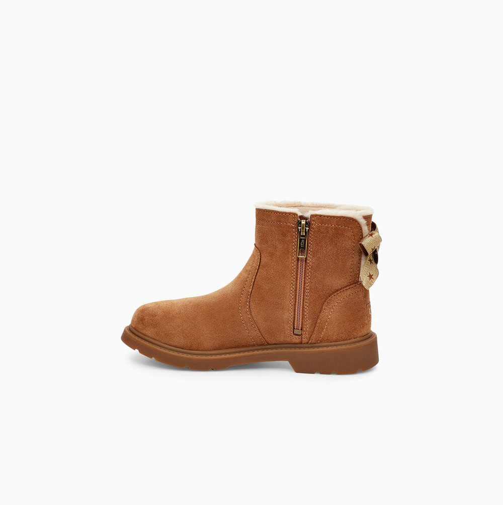 Dětské Bow Boots UGG Lynde Hnědé | F445ZZU5