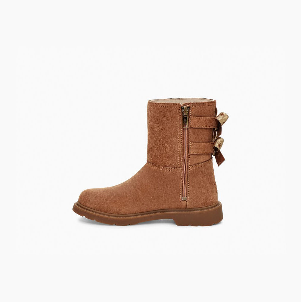 Dětské Bow Boots UGG Tillee Hnědé | JWKKWR5W