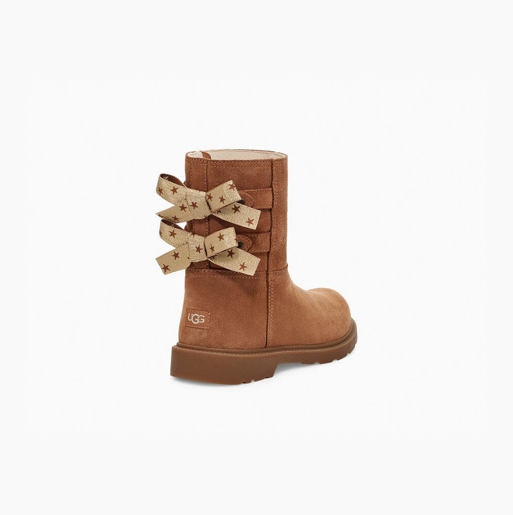 Dětské Bow Boots UGG Tillee Hnědé | YVGSQZ4M