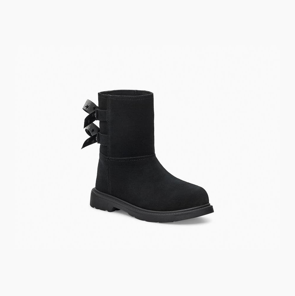 Dětské Bow Boots UGG Tillee Černé | W1NFX6T4