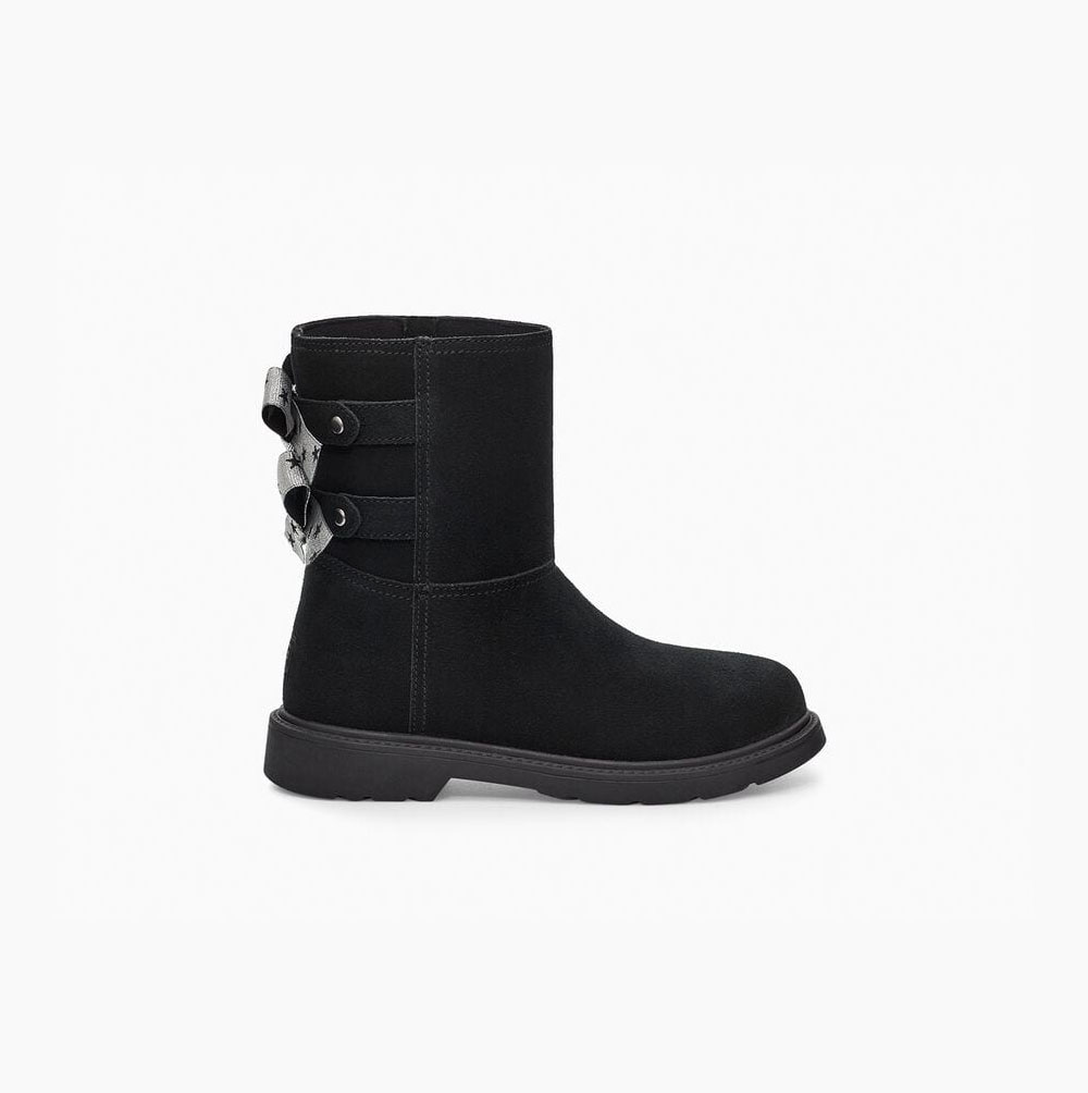 Dětské Bow Boots UGG Tillee Černé | W2GVEGIM