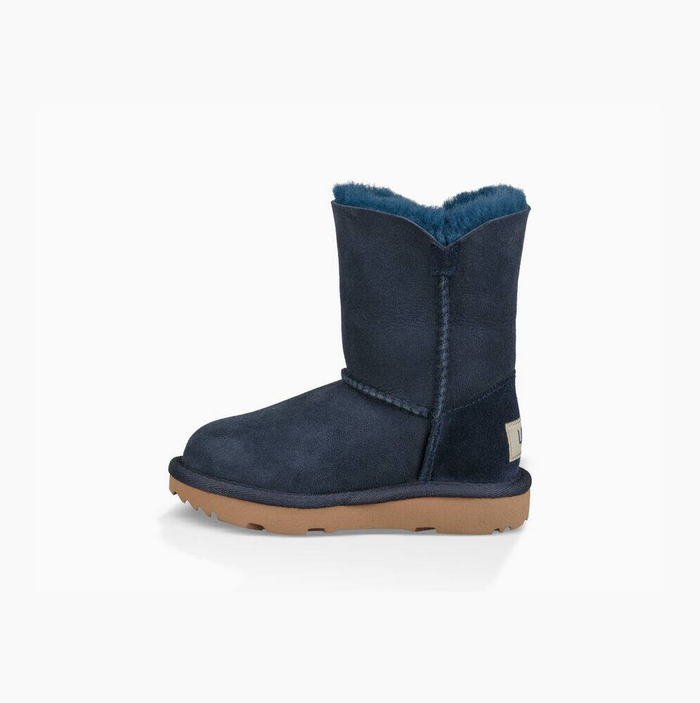 Dětské Button Boots UGG Bailey Button II Tmavě Blankyt | 7AAN0QCO