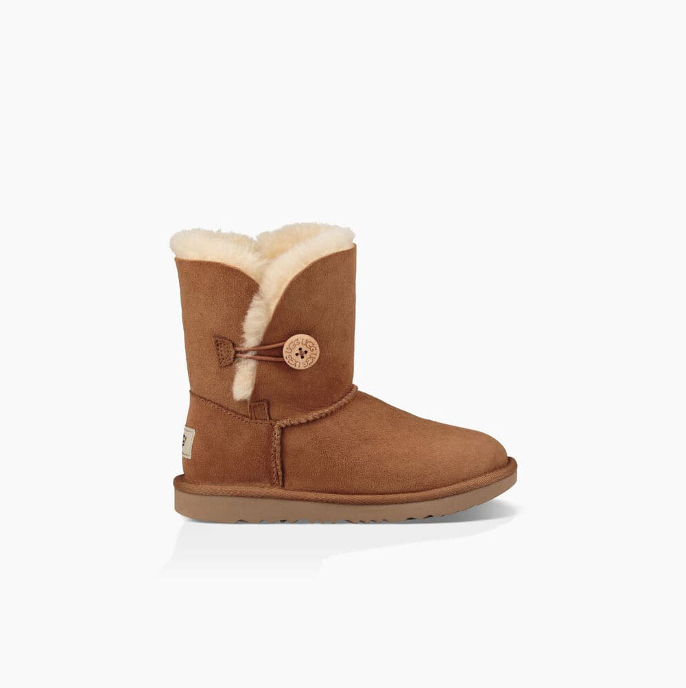 Dětské Button Boots UGG Bailey Button II Hnědé | PBOJD8PP