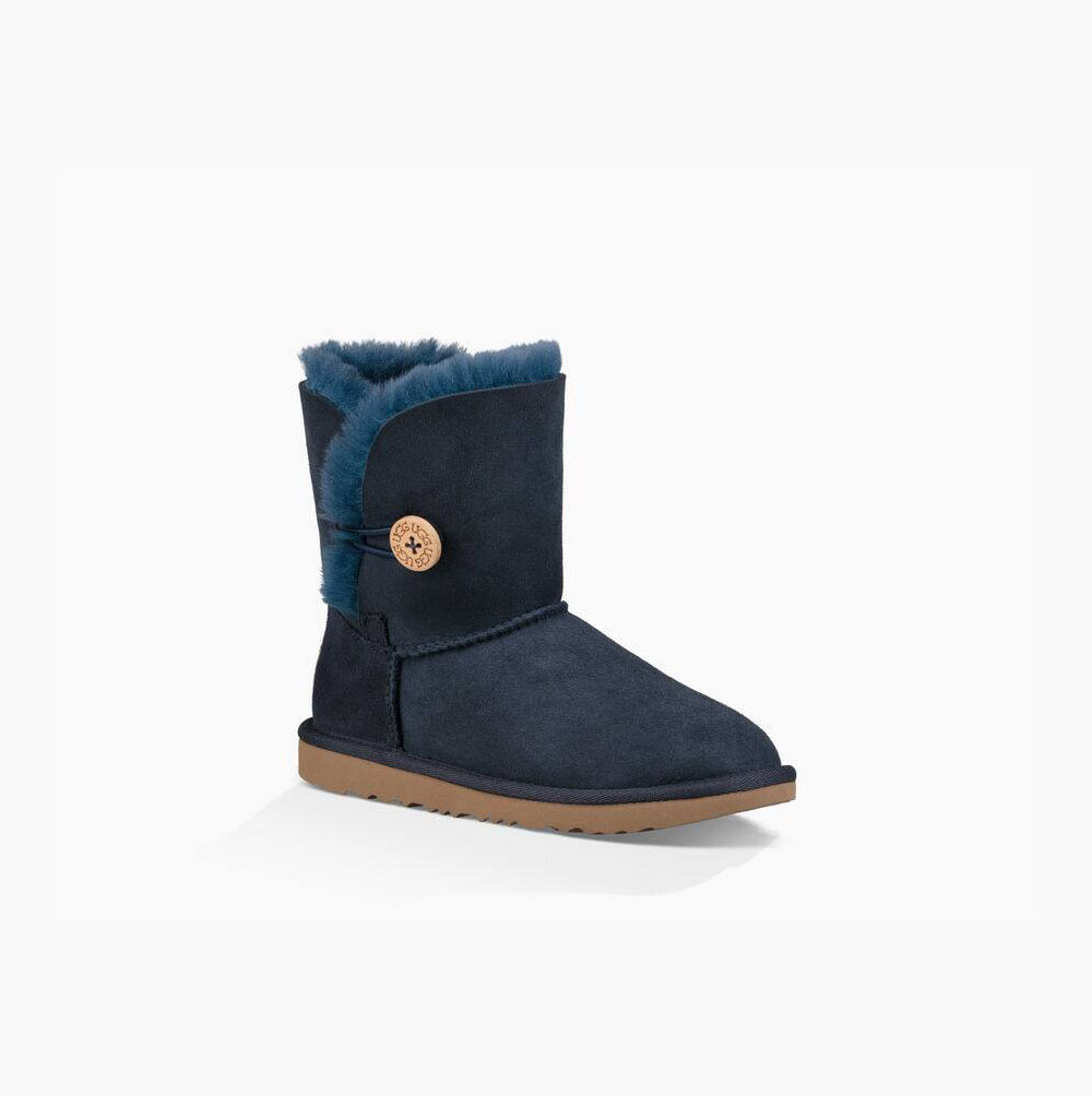 Dětské Button Boots UGG Bailey Button II Tmavě Blankyt | Q17LMPH9