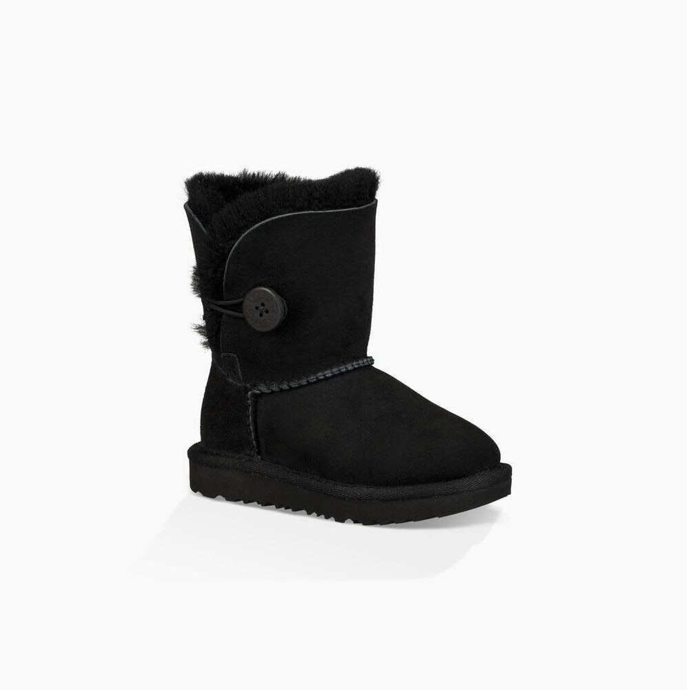 Dětské Button Boots UGG Bailey Button II Černé | RERCZCSU