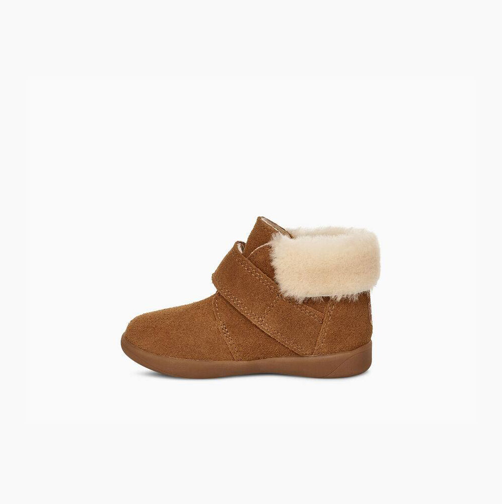 Dětské Fur Boots UGG Nolen Hnědé | VFA6XTDE