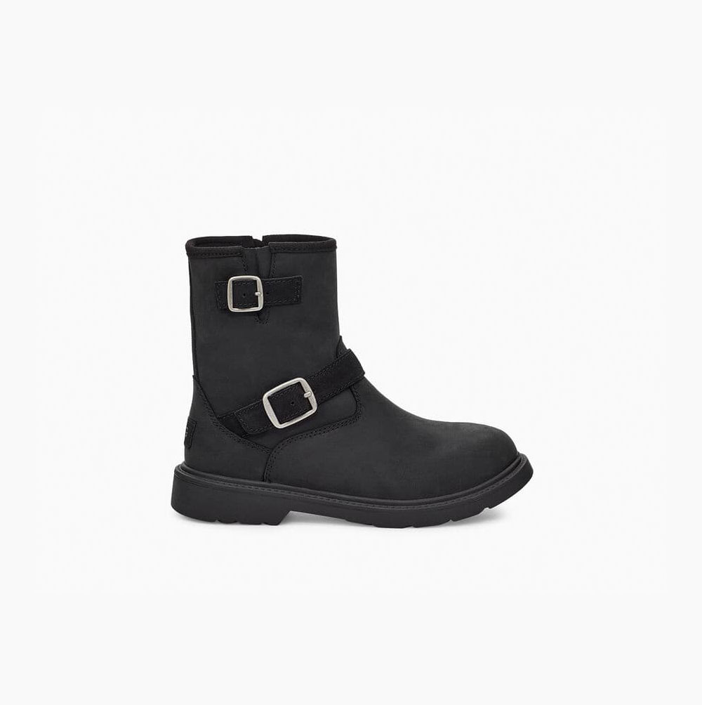 Dětské Nepromokavé Boty UGG Kinzey Weather Černé | U9PVT2IC