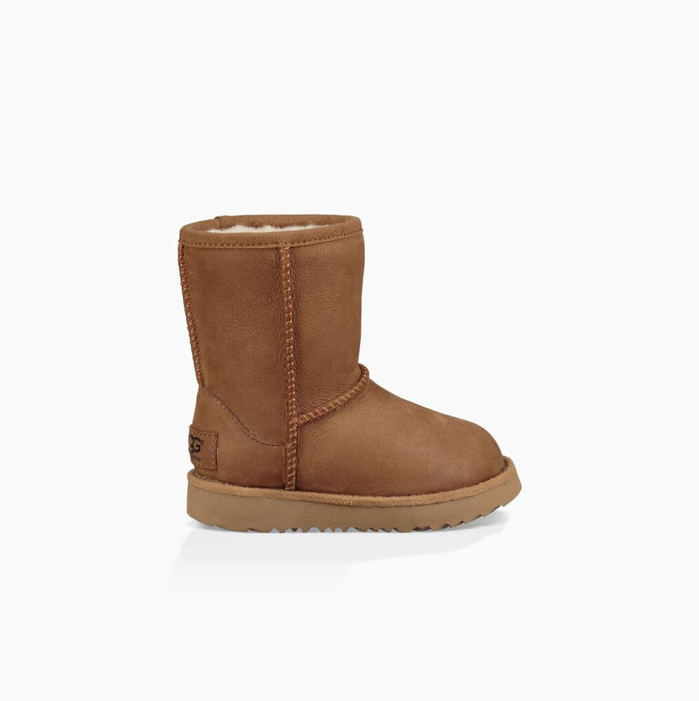 Dětské Nízké Kozačky UGG Classic II Weather Hnědé | UPX0DJMT