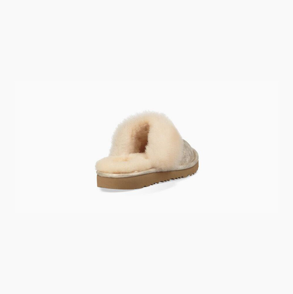 Dětské Pantofle UGG Cozy II Metallic Zlaté | CLXCXPAQ