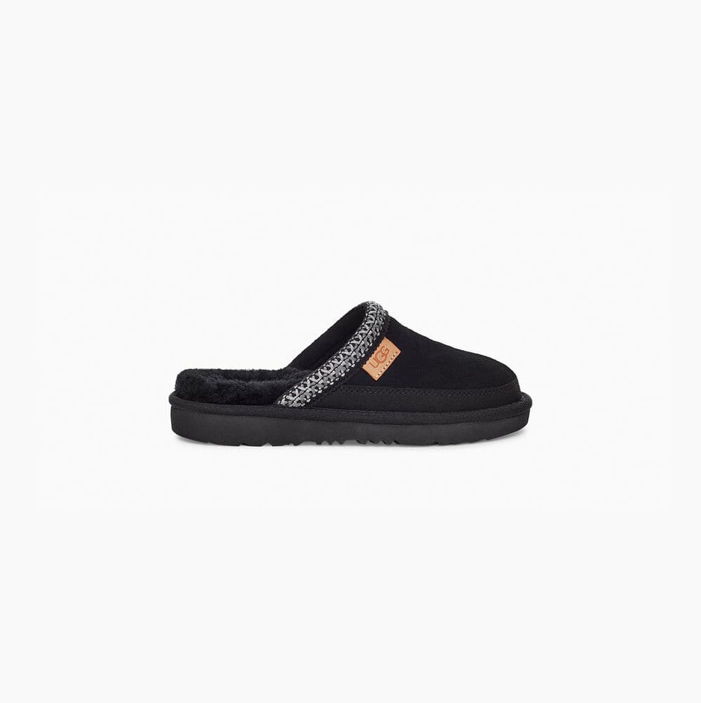 Dětské Pantofle UGG Tasman II Slip-on Černé | E1O3VXB7