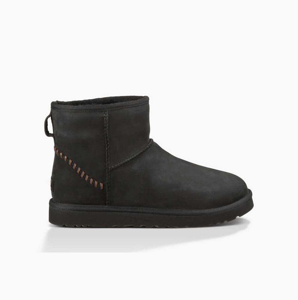 Pánské Classic Boots UGG Classic Mini Deco Černé | 43IC5NUI