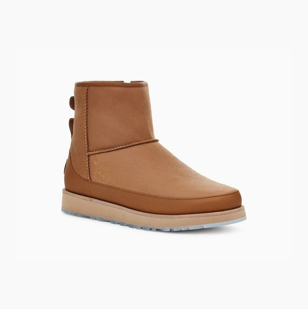 Pánské Classic Boots UGG Ovadia Classic Mini Hnědé | WG23V3UP