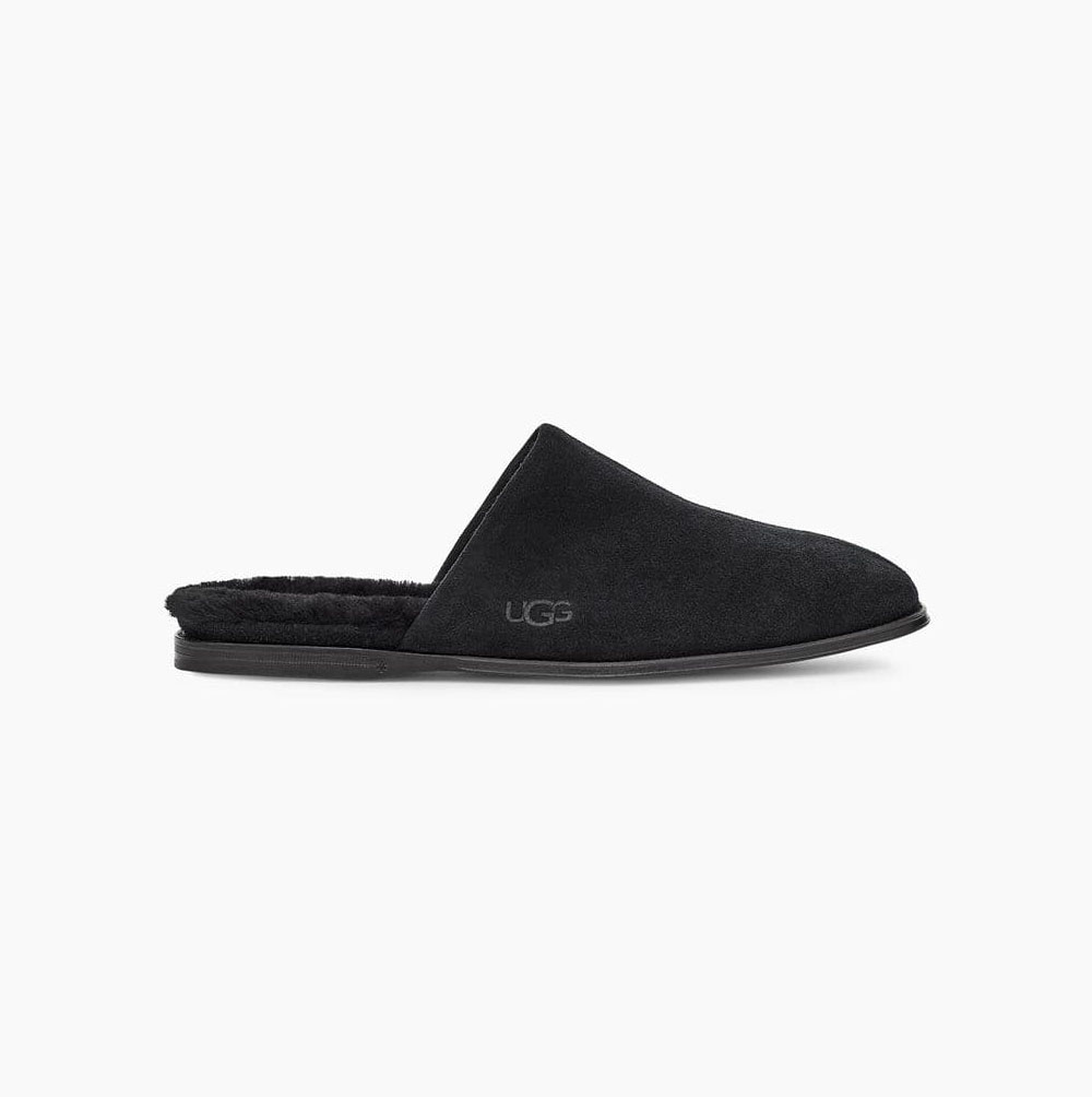 Pánské Pantofle UGG Chateau Slip-On Černé | 7H4LS3OB