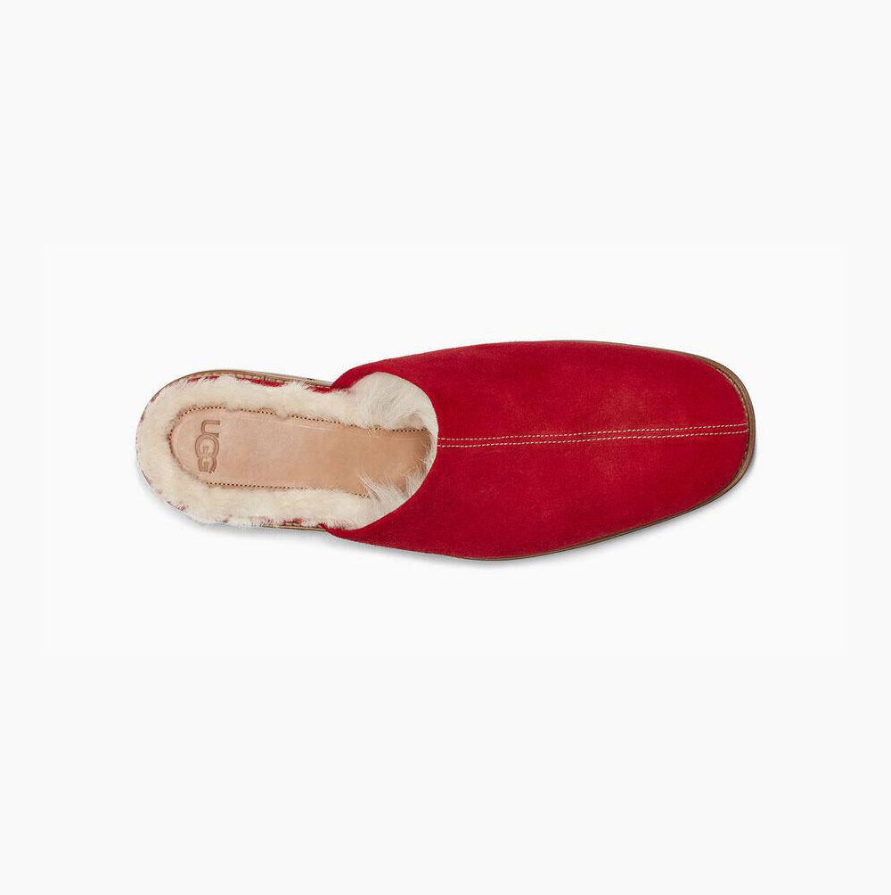 Pánské Pantofle UGG Chateau Slip-On Červené | 5XIONN3D