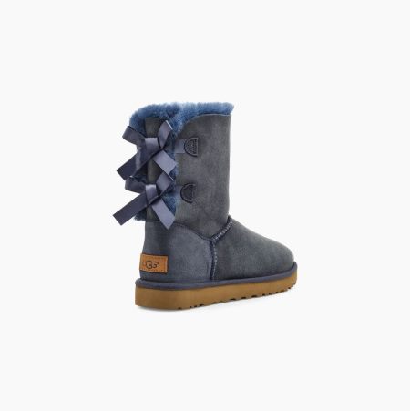 Dámské Bow Boots UGG Bailey Bow II Tmavě Blankyt | MC3FZFLL