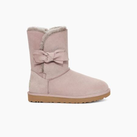 Dámské Bow Boots UGG Daelynn Bow Světle Růžové | BGQEX9AQ