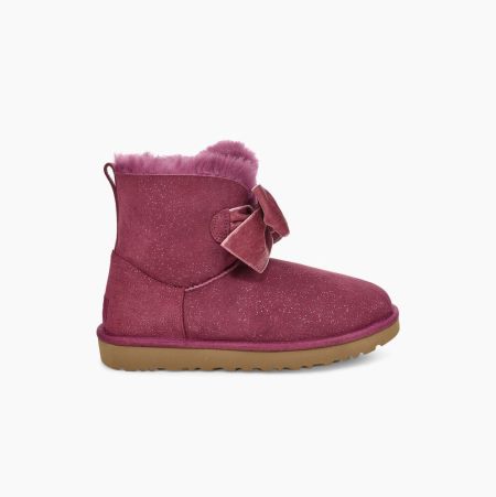 Dámské Bow Boots UGG Gita Twinkle Bow Mini Světle Fialové | J0UAS8AG