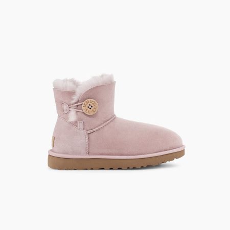 Dámské Button Boots UGG Mini Bailey Button II Růžové | 7CZRDK5I