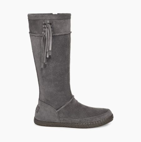 Dámské Knee High Boots UGG Emerie Vysoké Tmavě Šedé | Q1X7DEQA