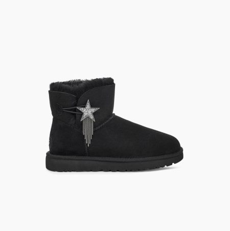 Dámské Mini Boots UGG Mini Bailey Star Černé | J03AMUAG