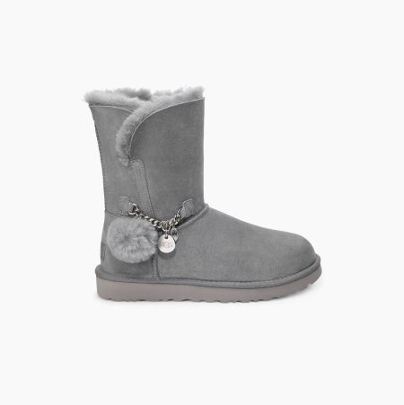 Dámské Nízké Kozačky UGG Classic Charm Šedé | 7CGS4Z1U